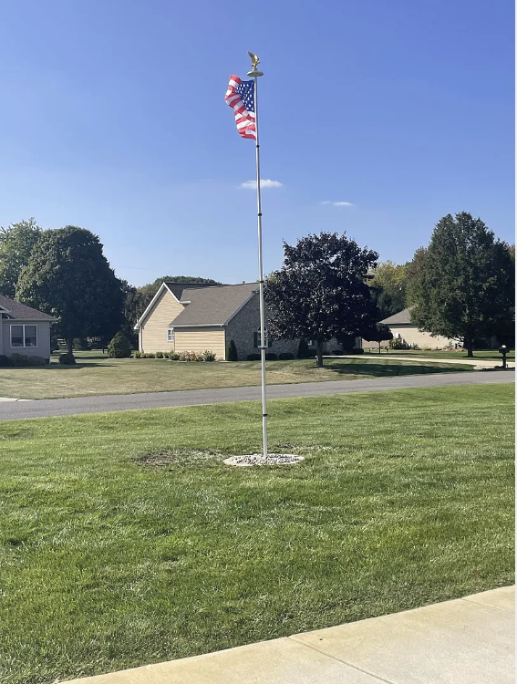 ThePatriotYard Telescoping Flagpole Kit - Midnight Black Edition