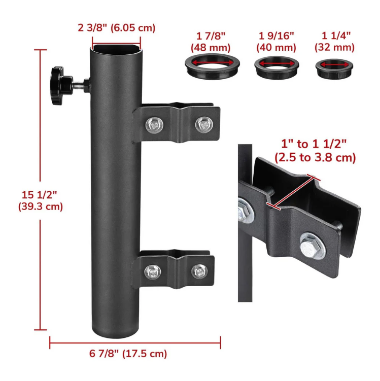 RV Flagpole Holder for 1" to 2 3/8" Pole
