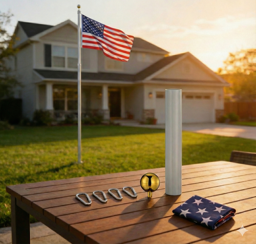 ThePatriotYard Telescoping Flagpole Kit